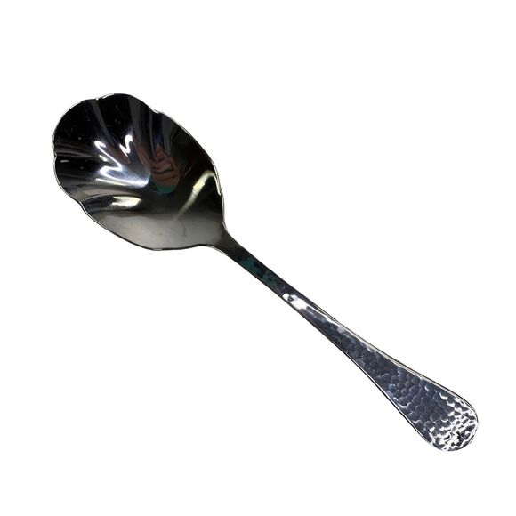 Wallace Continental Sugar Spoon Hammered Handle Stainless 18/0 - Picture 8 of 8